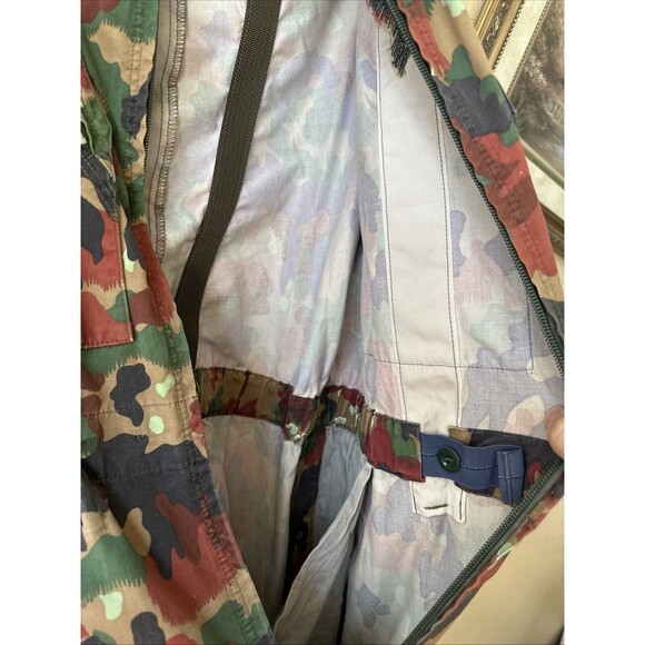 Vintage Camo Incredible Pattern Swiss Army Alpenflage Military Coveralls 1990 - Picture 10 of 13